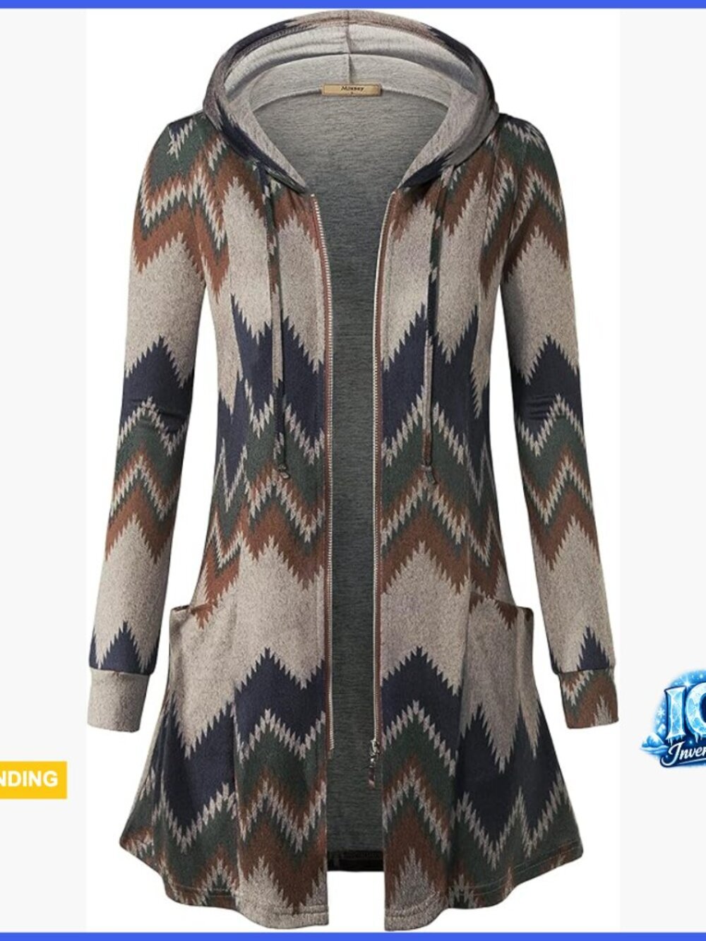 Zip Up Long Hoodie Jacket Lightweight Tunic Sweatshirt Cardigan